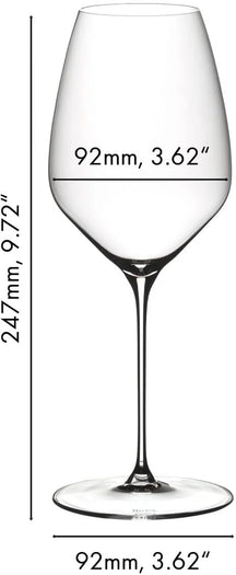 Riedel Wine Glass Set - White Wine Glasses - Veloce - Riesling - 570 ml - 4 Pieces
