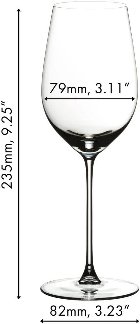 Riedel Wine Glass Set - White Wine Glasses - Veritas - Riesling / Zinfandel + Wine Friendly Decanter