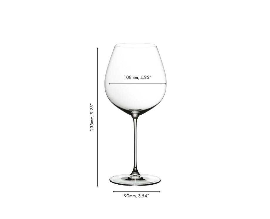 Riedel Wine Glass Set - Red Wine Glasses - Veritas - Pinot Noir - 710 ml - 4 pieces