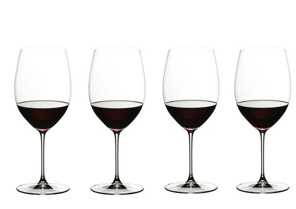 Set de copas de vino Riedel - Copas para vino tinto - Veritas - Cabernet / Merlot - 709 ml - 4 unidades