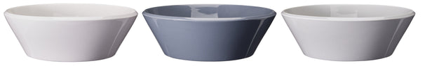Cookinglife Ensaladeras Siaki - Blanco / Azul / Gris ø 25 cm - Porcelana - 3 piezas