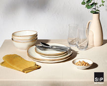 Salt & Pepper Dinner Plates Artisan White ø 28 cm - 4 pieces