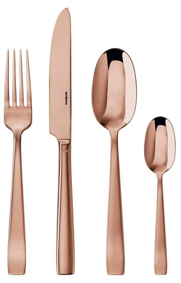 Sambonet Set de cubiertos Flat - Cobre - 24 piezas / 6 personas