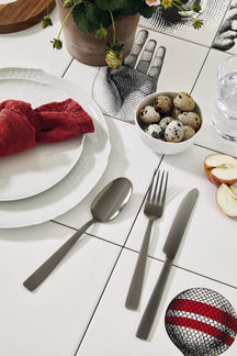 Sambonet Set de cubiertos Flat - Negro - 24 piezas / 6 personas