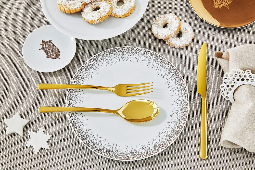 Sambonet Set de cubiertos Linear - Oro - 24 piezas / 6 personas
