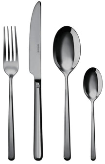 Sambonet Set de cubiertos Linear - Negro - 24 piezas / 6 personas