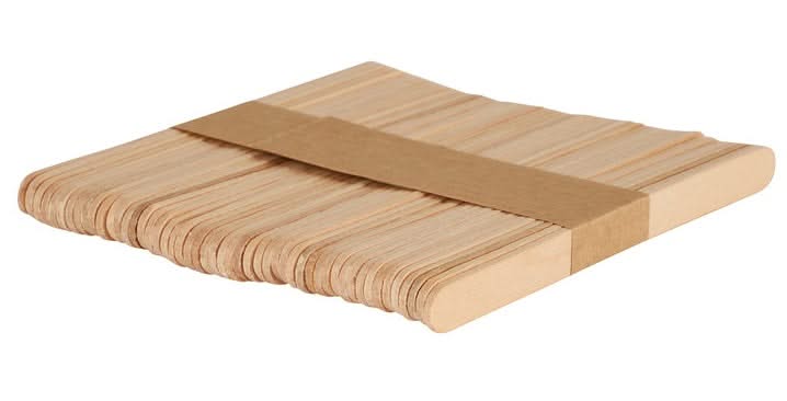 Sareva Wooden Ice Cream Sticks - 50 pieces