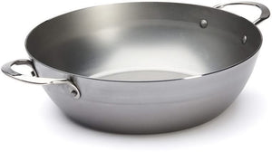 De Buyer Sartén para Saltear / Sauteuse con 2 asas - Mineral B Pro - ø 32 cm / 5.5 litros - sin revestimiento antiadherente
