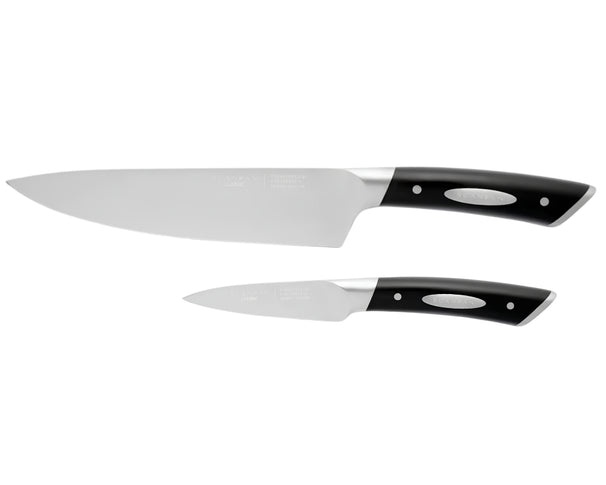 SCANPAN Set de cuchillos Classic 2 piezas - Cuchillo de chef & Cuchillo pelador
