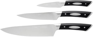 SCANPAN Set de cuchillos Classic 3 piezas - Cuchillo de chef, Cuchillo de oficina & Cuchillo pelador