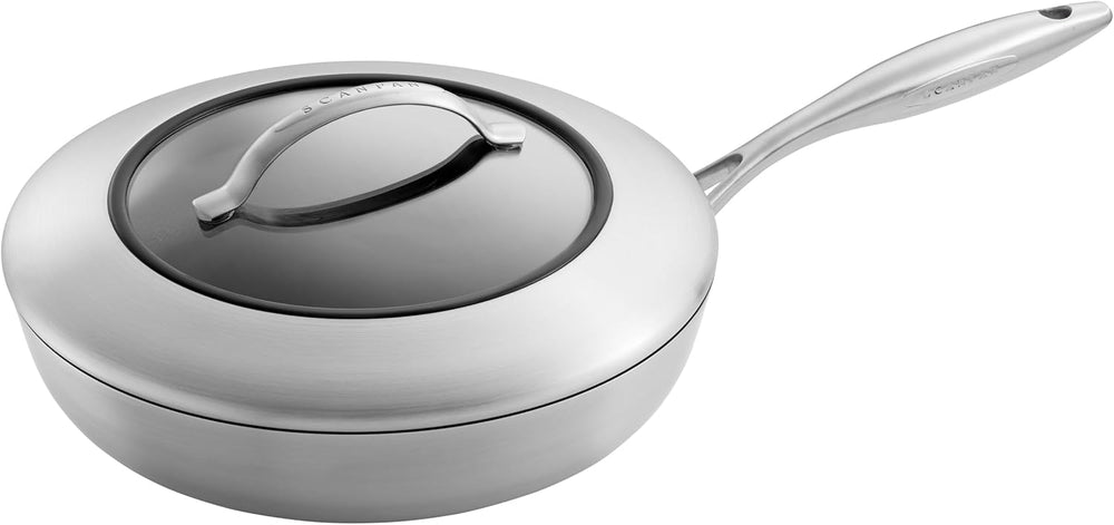 SCANPAN sartén / sartén de saltear con tapa CTX ø 28cm / 2.5 litros - adecuado para todas las fuentes de calor - capa antiadherente estándar