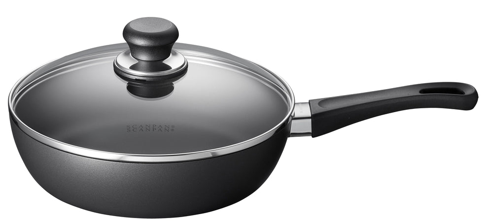SCANPAN Sauté Pan / Saute Pan with Lid Classic Induction ø 24cm / 2 liters - suitable for all heat sources - standard non-stick coating