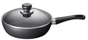 SCANPAN sartén / sartén con tapa Classic Induction ø 24cm / 2 litros - adecuado para todas las fuentes de calor - capa antiadherente estándar