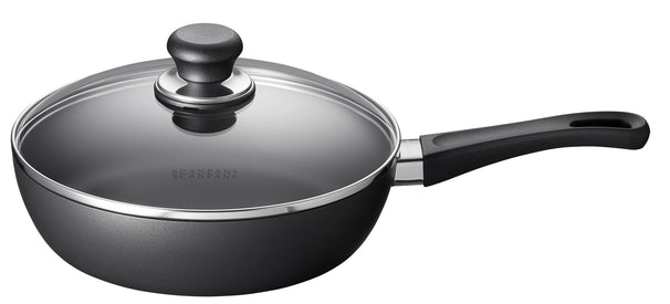 SCANPAN sartén / sartén con tapa Classic Induction ø 24cm / 2 litros - adecuado para todas las fuentes de calor - capa antiadherente estándar
