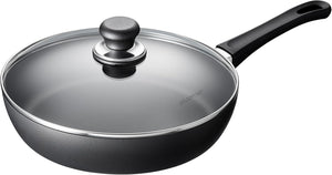 SCANPAN sartén / sartén de saltear con tapa Classic Induction ø 28cm / 3 litros - adecuado para todas las fuentes de calor - capa antiadherente estándar