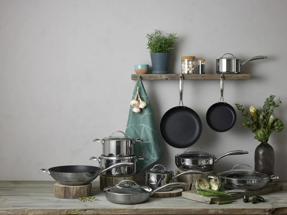 SCANPAN sartén / sartén con tapa HaptIQ ø 28cm / 2.5 litros - adecuado para todas las fuentes de calor - capa antiadherente estándar