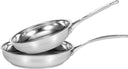 SCANPAN Frying Pan Set Impact Stainless Steel 2-Piece - ø 20 & 28 cm - suitable for all heat sources - without non-stick coating