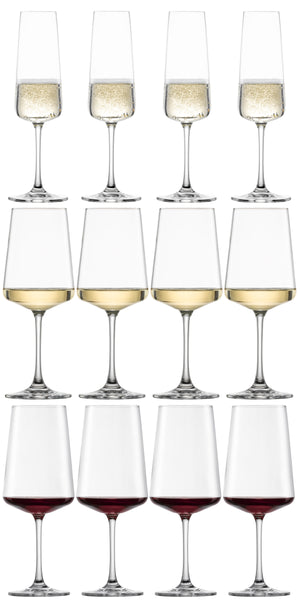 Schott Zwiesel Red, White and Champagne Glasses MioVino - 12-piece