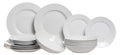 Studio Tavola Dinnerware Set White - 18-piece / 6 people - 6 dinner plates, 6 pasta bowls, and 6 side plates