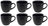 Studio Tavola Coffee Cups Black Tie 200 ml - 6 pieces