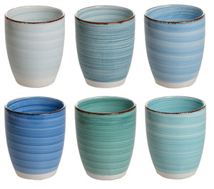 Cookinglife Delice Blue Mugs 350 ml - 6 pieces
