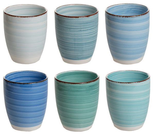 Cookinglife Delice Blue Mugs 350 ml - 6 pieces