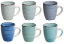 Cookinglife Mugs Delice Blue 350 ml - 6 pieces
