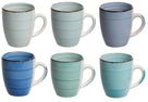 Cookinglife Mugs Delice Blue 350 ml - 6 pieces