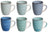 Cookinglife Mugs Delice Blue 350 ml - 6 pieces