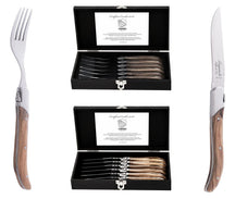 Laguiole Style de Vie Steak forks Luxury Line Olive wood - 6 pieces