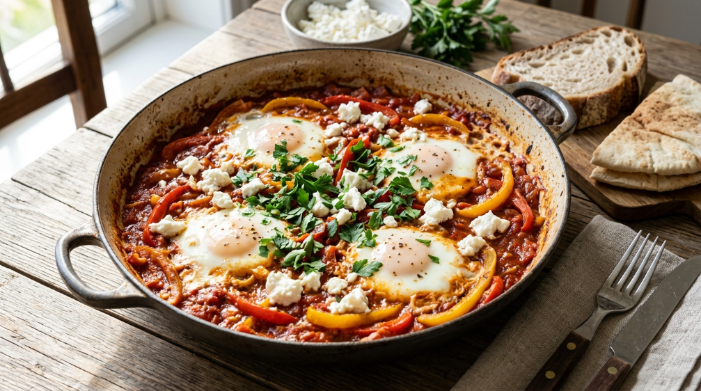 A spicy, savory breakfast that keeps everyone at the table.