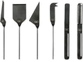 Laguiole Style de Vie Cheese Knife and Butter Knife Black - 6 pieces