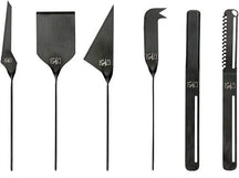 Laguiole Style de Vie Cheese Knife and Butter Knife Black - 6 pieces
