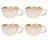 Cosy & Trendy Coffee Cups with Handle Astera Pearl Beige - ø 12 cm / 450 ml - 4 pieces