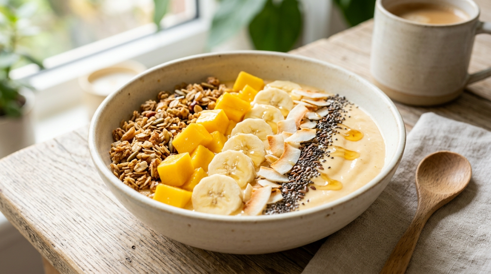 A breakfast that gets your day off to a great start and looks beautiful on the table.