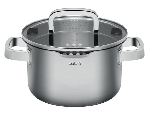 Sola Cooking pot with lid Juvia - ø 24 cm / 5.5 liters
- suitable for all heat sources