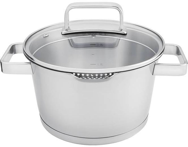 Olla para sopa Sola Diamond Acero inoxidable compatible con extracción de humos e inducción ø 24 cm / 5.5 litros - apta para todas las fuentes de calor
