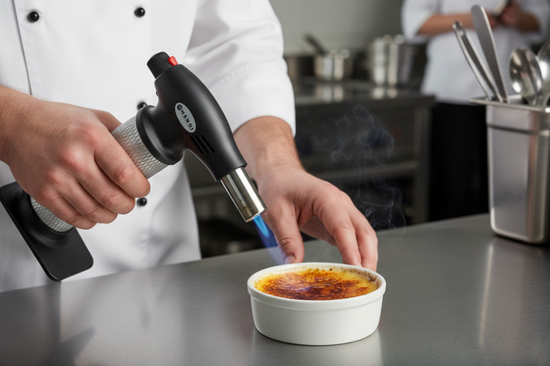 Soplete para Crème Brûlée Hendi - Soplete de Cocina 19 cm
