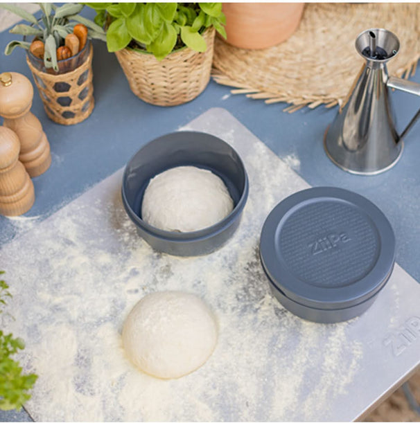 Caja para masa de pizza ZiiPa - ø 16 cm / 250 gramos - Pizarra - 6 unidades
