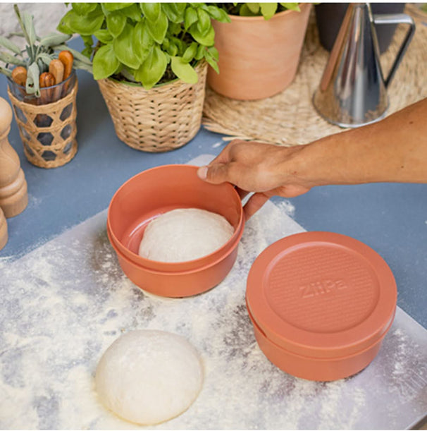 Caja para masa de pizza ZiiPa - ø 16 cm / 250 gramos - Terracota - 6 unidades
