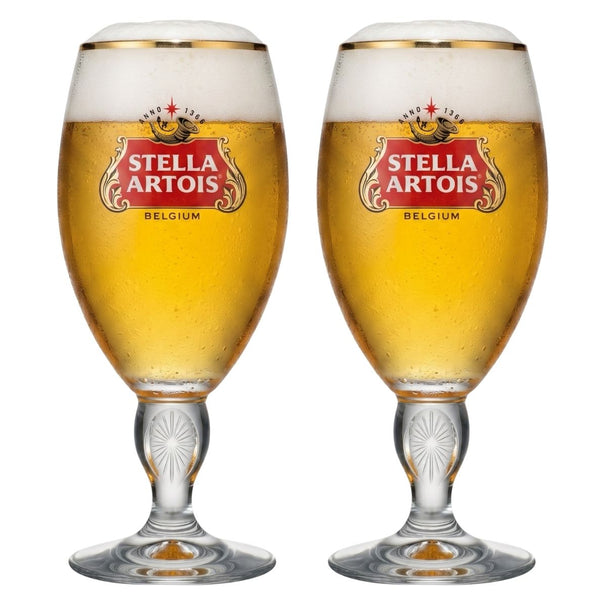 Stella Artois vasos de cerveza - Cáliz - 330 ml - 2 piezas