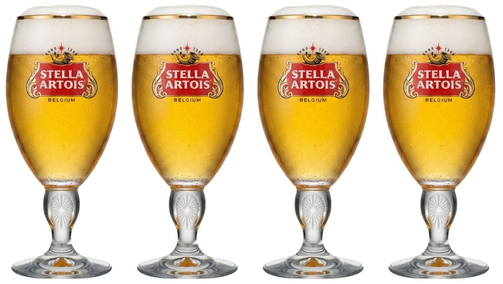 Stella Artois Beer Glasses - Chalice - 250 ml - 4 pieces
