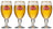 Stella Artois Beer Glasses - Chalice - 250 ml - 4 pieces