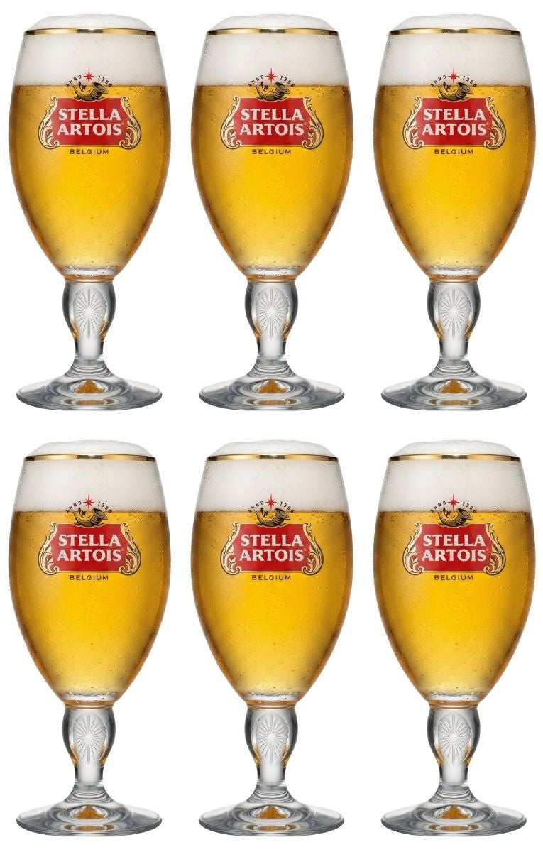 Stella Artois Beer Glasses - Chalice - 250 ml - 6 pieces
