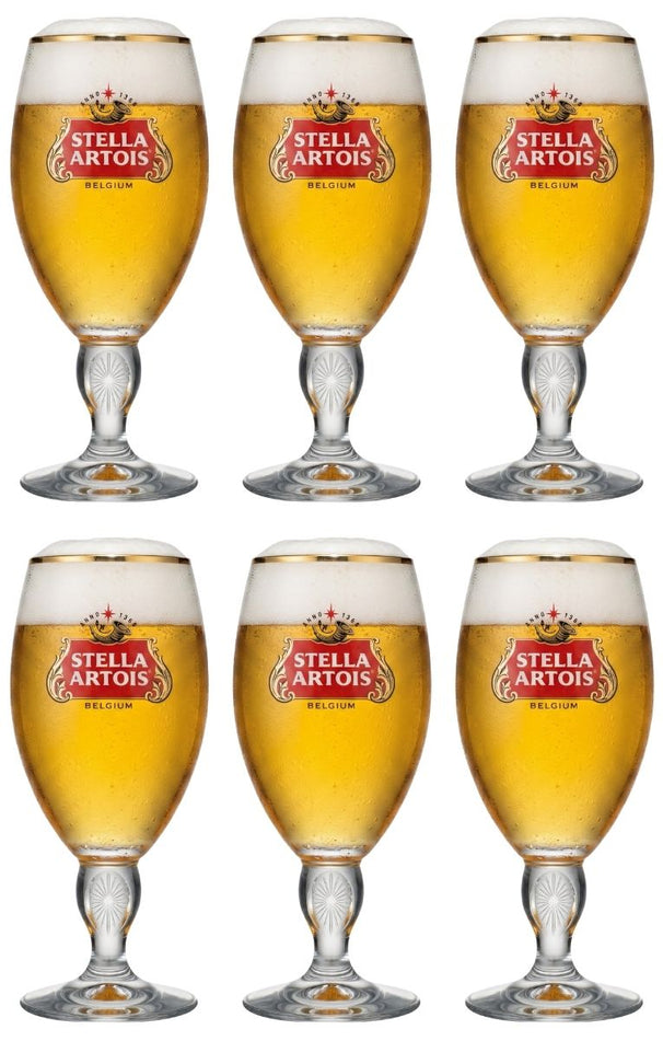 Stella Artois vasos de cerveza - Chalice - 330 ml - 6 piezas