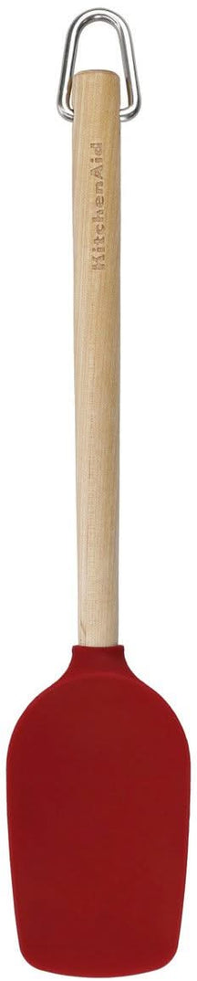 KitchenAid Stirring Spoon Core Birchwood Empire Red Silicone 31cm - Nonstick safe