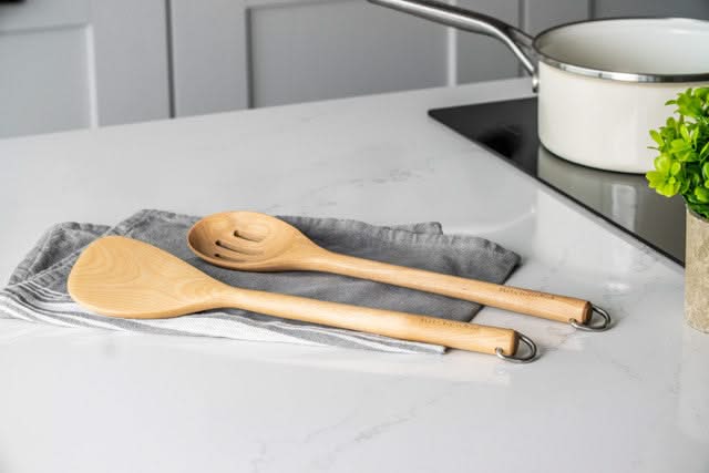 KitchenAid Spatula Core Birchwood 33 cm - Wooden Turner for Non-Stick Pans