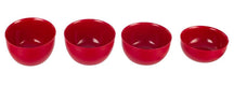 Recipientes para conservar / Cuencos Core Rojo Emperador - con tapas - 4 piezas