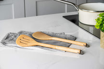 KitchenAid Slotted Turner Core Birchwood 33 cm - Spatula - for Non-stick Pans