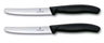 Victorinox Tomato Knives Serrated Swiss Classic Black - 11 cm - 2 pieces